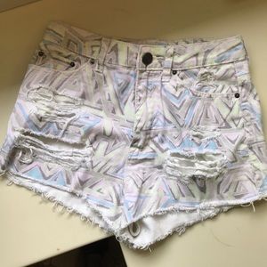 BDG high rise cheeky abstract shorts